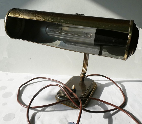 Image 1 of Lámpara de lectura, latón, art decó, totalmente funcional