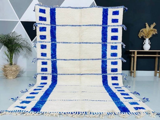 Tappeto blu fatto a mano 250cm x 150cm – Tappeti, Wool, Bohemian (photo 7 of 7)