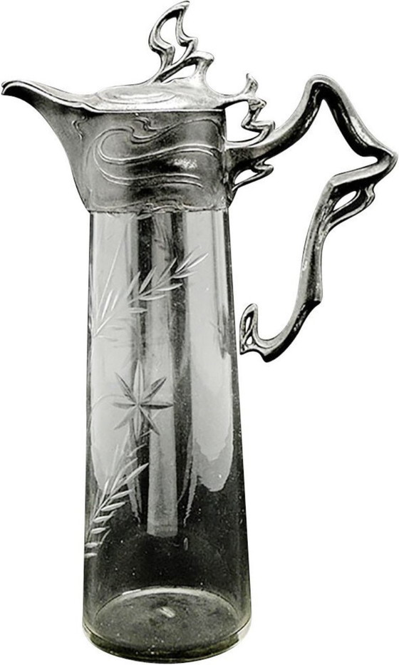 Weinkrug aus dem 20. Jahrhundert von PWQE, Deutschland, 1890er Jahre – Tafelgeschirr, Glass, Metal (photo 13 of 13)