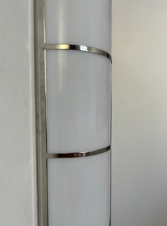 Image 1 of Coppia di applique vintage, cromate e plexiglas, Francia, 1980