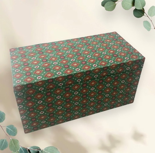 Grande boite tissu vintage Provence