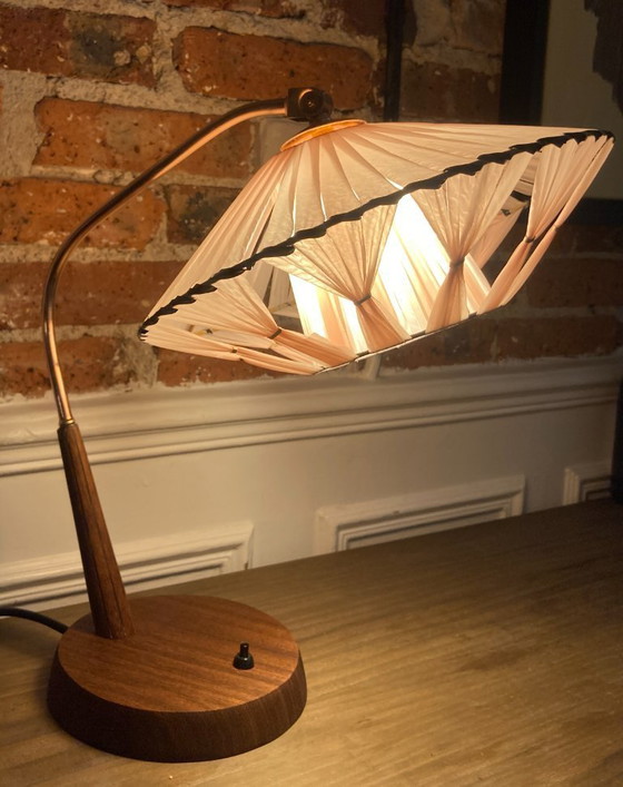 Image 1 of Lampada da tavolo Temde Leuchten in teak e ottone