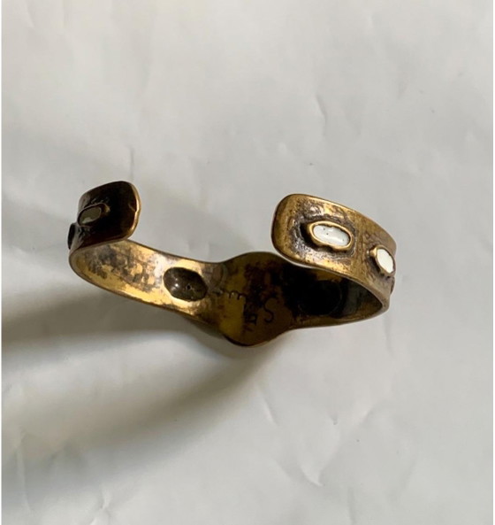 Bracelet Manchette St Luc - Bronze Et Émail Blanc – Cadeaux, Other (photo 2 of 8)