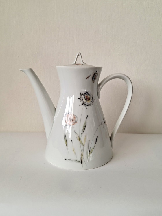 Image 1 of Rosenthal German Tea Set (4-piece) | High-Footed Cups | Vintage Mid-Century 1950s