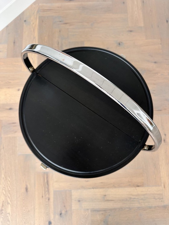 Desserte vintage pliable - noir & chrome - années 60/70 – Bremshey & co, Metal, Plastic (photo 6 of 6)