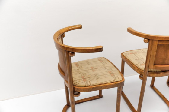 Image 1 of Ensemble de 4 chaises chauve-souris de Josef Hoffmann pour Wittmann