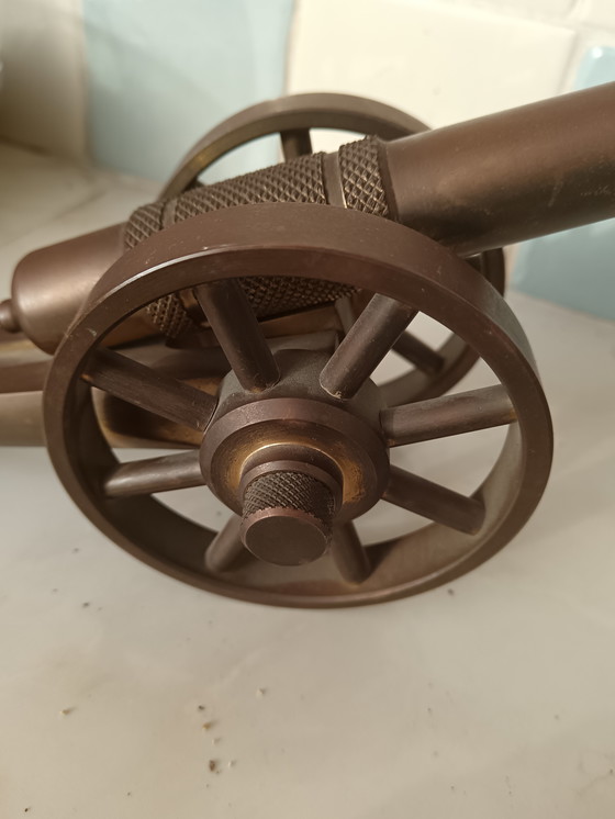 Image 1 of Messingkanone, handgefertigt auf einer Drehbank aus den 1980er Jahren