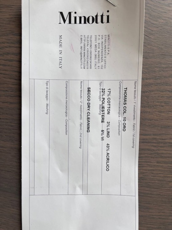 Image 1 of 6 sillas de comedor Minotti Torii