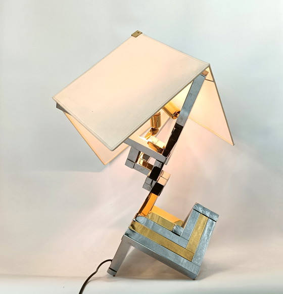 Image 1 of Grande lampe de table géométrique de Lumica, Espagne, années 1970