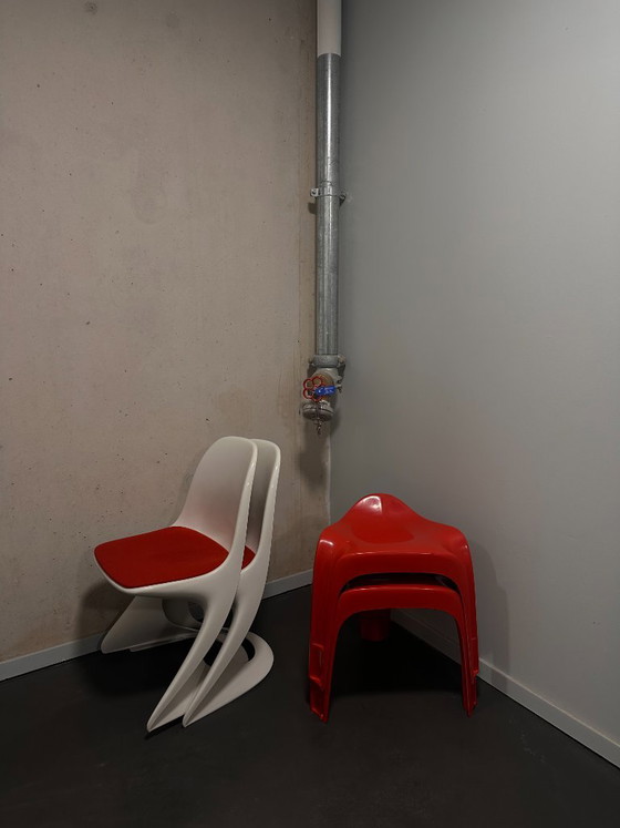 Chaises Casalino par Alexander Begge pour Casala (années 1980) – Chaises de salle à manger, Plastic, Textile (photo 6 of 6)