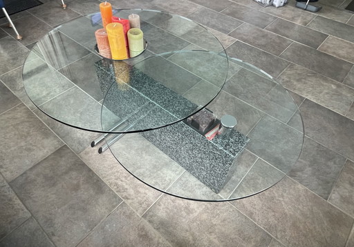 Rolf Benz glazen salontafel