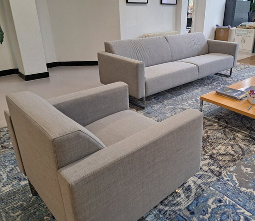 Splendido set composto da divano e poltrona del celebre marchio olandese di arredamento Artifort.