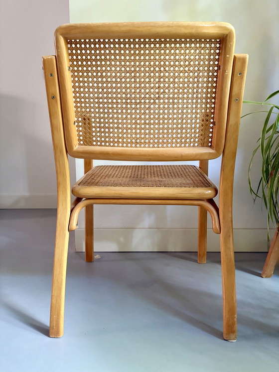 B-16 Stoel uit de jaren 70, ontworpen door Mirjana Maračić – Mundus, Fauteuils, Wood, Rattan (photo 5 of 11)