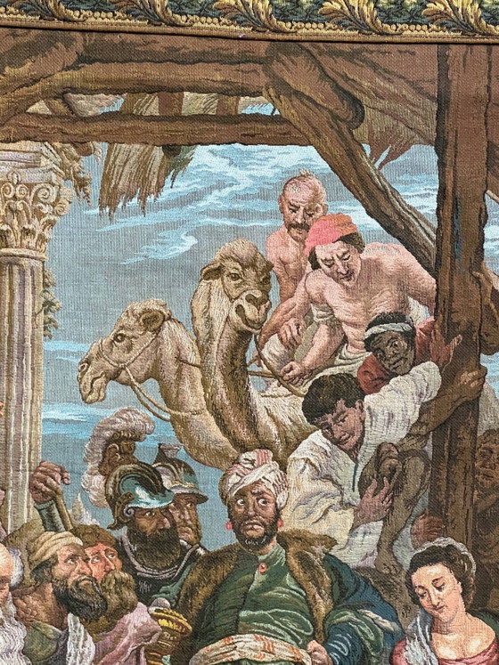 Wandtapijt gebaseerd op het schilderij "De Aanbidding der Wijzen" van Peter Paul Rubens. – Wanddecoratie (photo 4 of 7)
