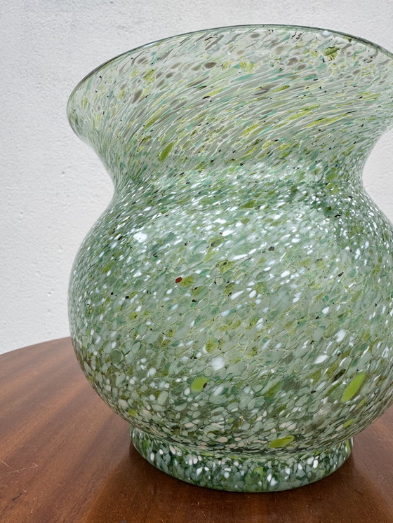 Image 1 of Antique Murano glass ball vase