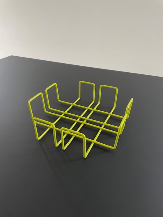 Porte-serviettes Design Rétro Vert Citron Acier Fil – Accessoires de table (photo 2 of 20)