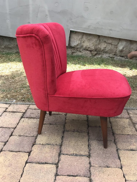 Fauteuil Cocktail Rouge, années 1950 (photo 5 of 9)