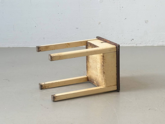 Vintage kruk met opbergruimte, circa jaren 1940/50. – Bijzettafels, Wood (photo 10 of 13)