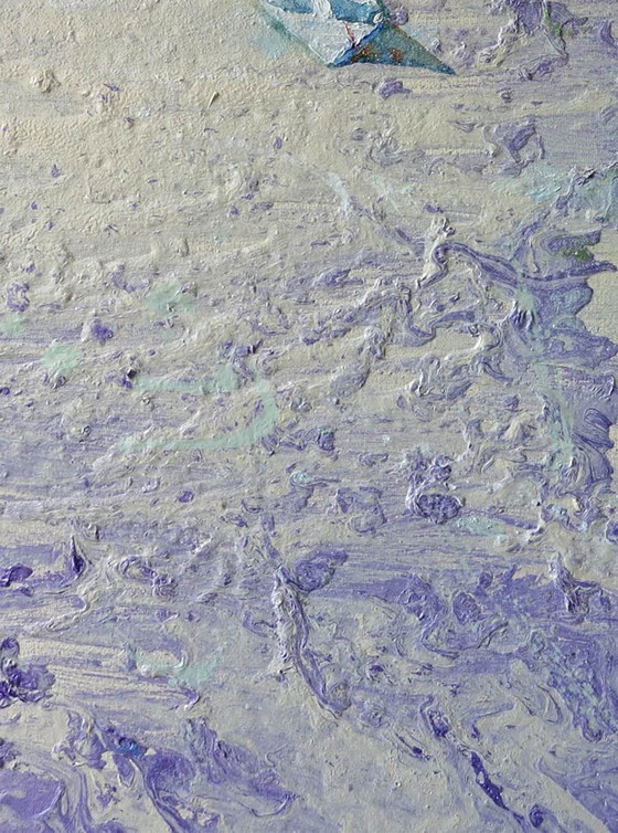 Original Oil Painting Contemporary Art Landscape Flood Water – Paintings & Drawings, Canvas (photo 6 of 7)