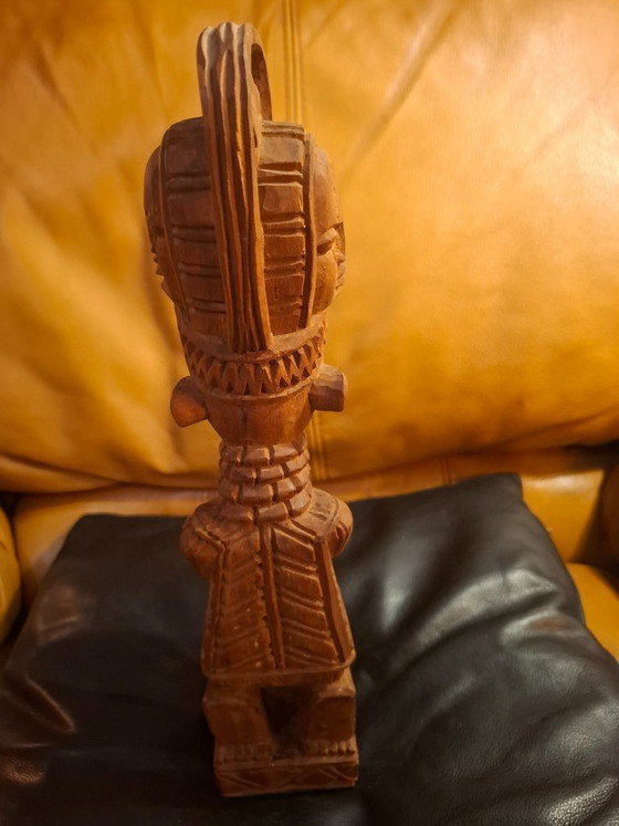 Image 1 of Vintage 1987 signed A.A. FAKEYE statue 