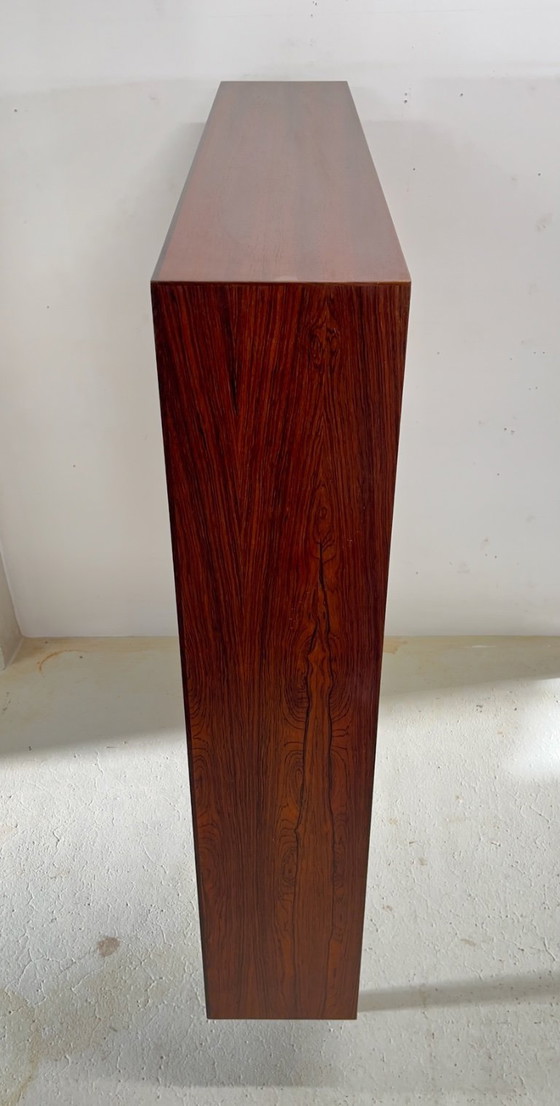 Image 1 of Boekenkast model 6 van palissanderhout, vervaardigd door Omann Jun Mobelfabrik, jaren 1960.