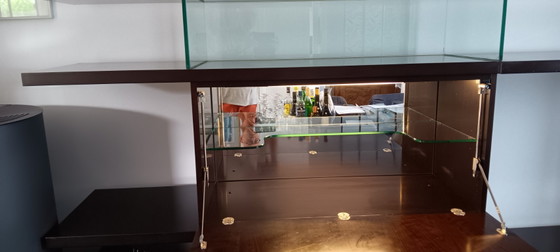 EUREKA Wall Bookcase By Designer Luigi GORGONI For ROCHE BOBOIS – Shelving unit, Wood, Glass (photo 4 of 5)