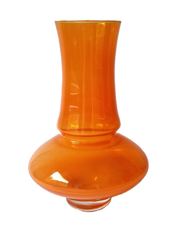 Åseda Glasbruk Sweden - Grande vaso arancione di Bo Borgström - Anni '70 – Åseda Glasbruk Zweden, Vasi (photo 4 of 7)