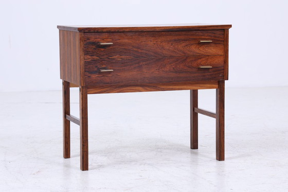 Image 1 of Vintage ladekast | Mid Century laden nachtkastje | Retro jaren 60 palissander opbergmeubel #07-44