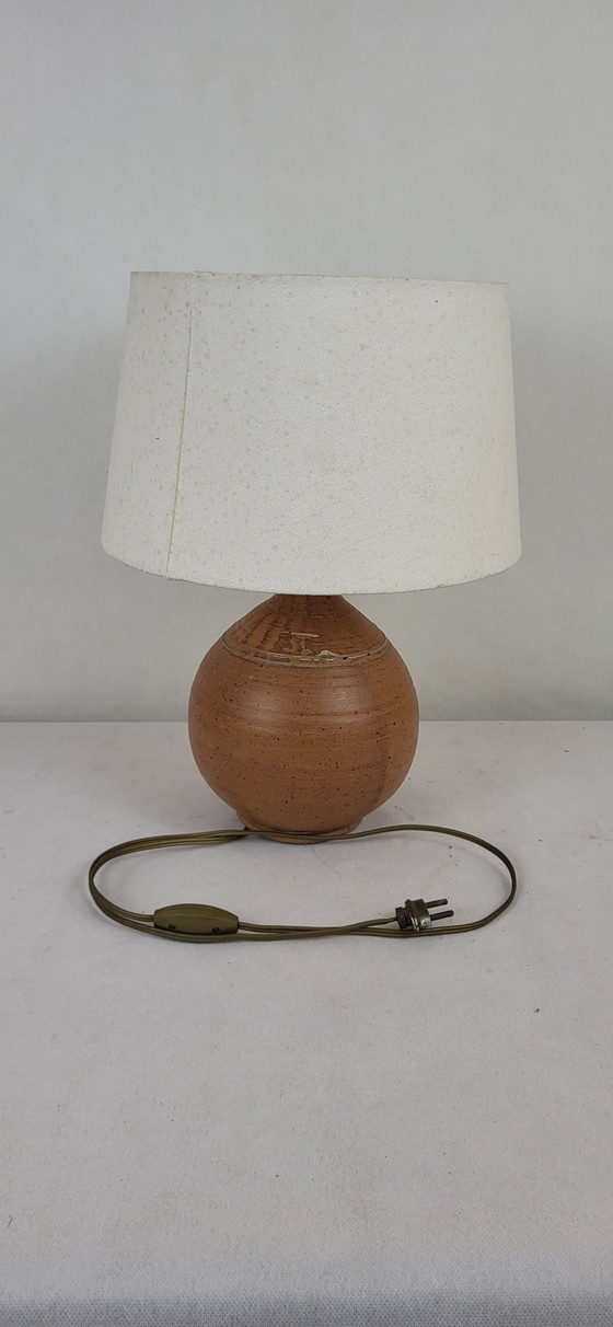 Image 1 of Stoneware Ball Lamp