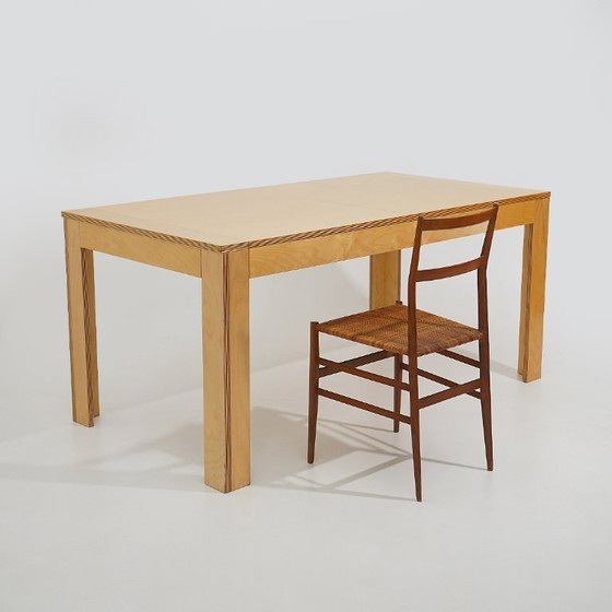 Image 1 of Maple table with extendable top, 1970s