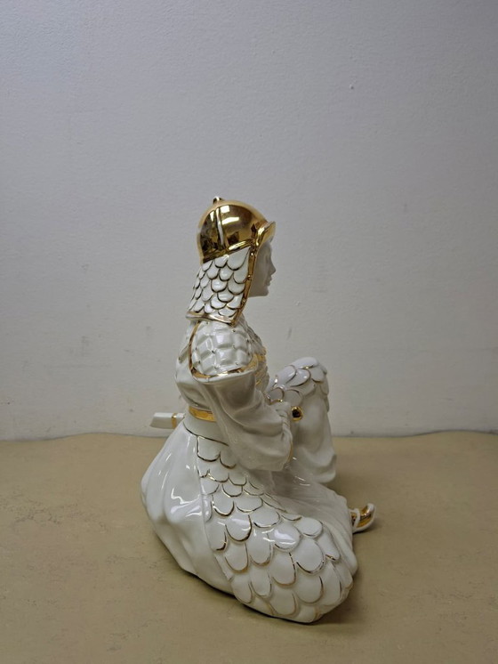 Image 1 of Escultura de cerámica samurai sentado - Italia 1970