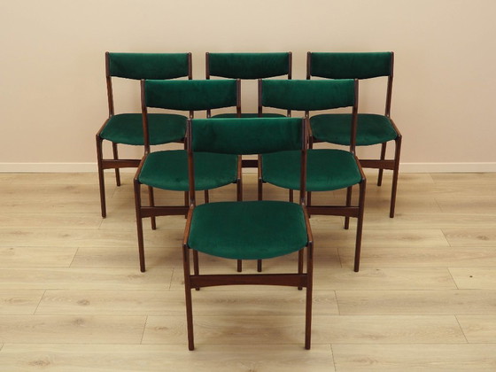 Image 1 of Set of six teak chairs, Danish design, 1970s, production: Denmark