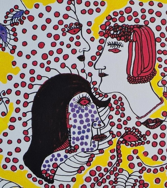 Image 1 of After Yayoi Kusama, Girls Aaa , Lithograph, 1990s