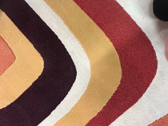 Image 1 of Tappeto vintage anni Settanta "Space Age"