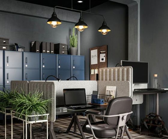 Image 1 of Agunnaryd (Ikea) Industrial Ceiling Lamp - 3 Lamps