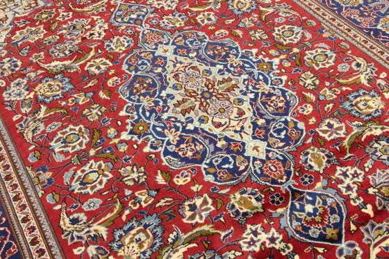 Image 1 of Tappeto persiano originale Keshan, Kashan Rosso 363 x 255 cm Ottime condizioni Classico Antico