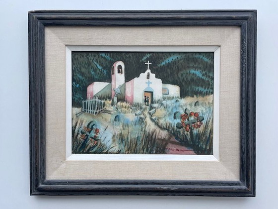 Image 1 of Peter Walker - Aquarelle "Mission de San Francisco