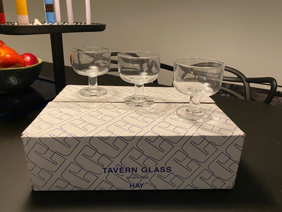 Image 1 of Ensemble de 6 verres à bière transparents