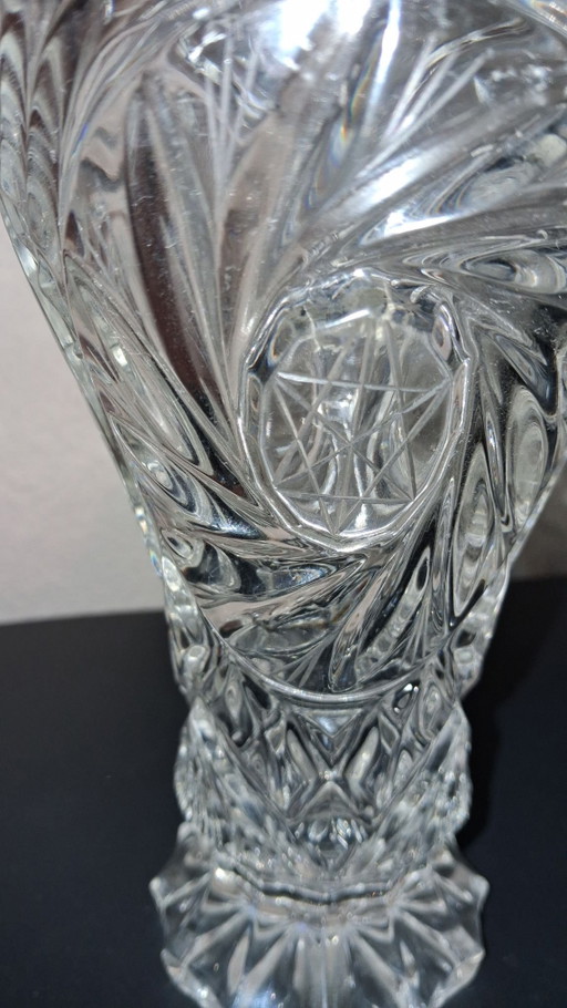 1 groot kristallen glas