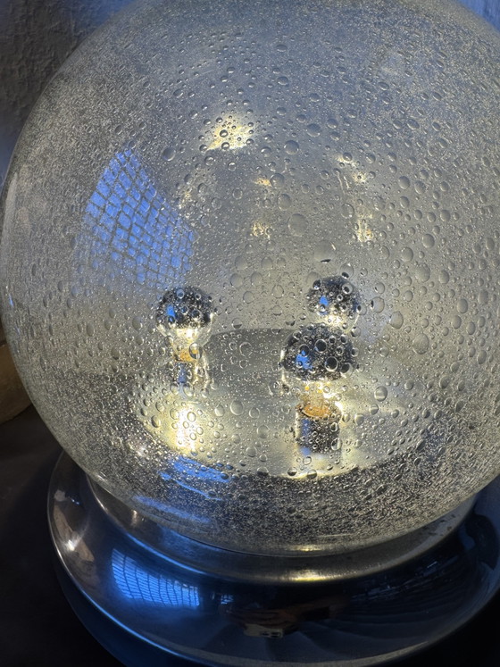 Image 1 of 1970s Space Age bubble glass table lamp