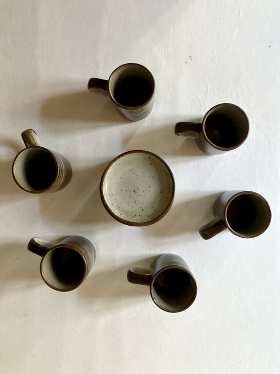 Image 1 of Servizio da caffè in gres, prodotto in Giappone