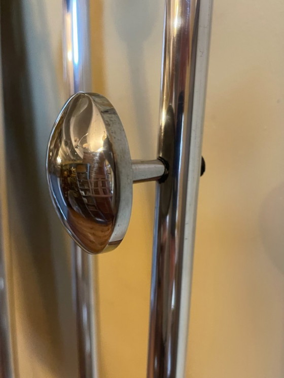 Image 1 of Wall coat rack Coat rack with mirror Vintage 1950s French