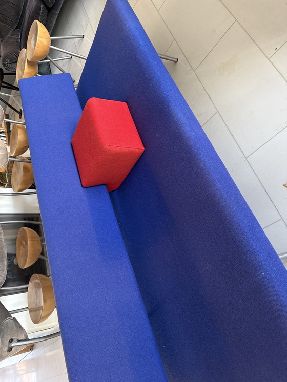 Image 1 of Divano/divano letto di design Spectrum di Mart Visser – design moderno olandese – acciaio e rivestimento blu