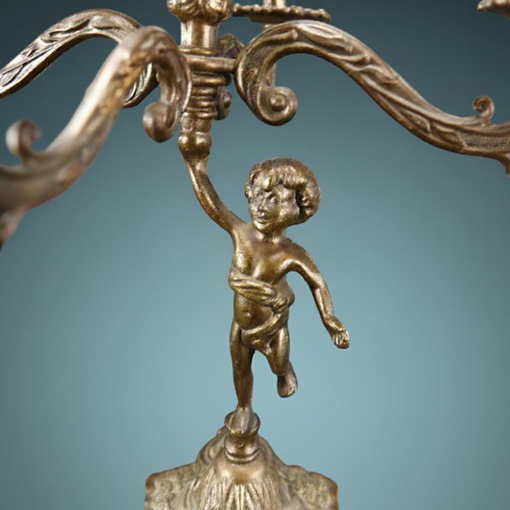 Image 1 of Antieke Kandelaar Brons