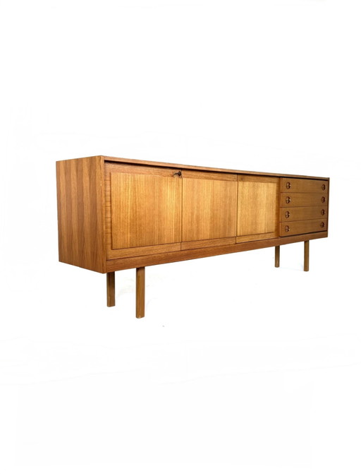 Vintage XXL teakhouten sideboard, jaren ‘60