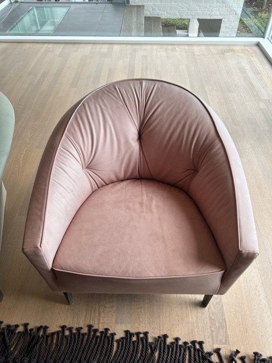 2x UNIQUE Montis Suite 90s design leather armchairs, Iron, Green (photo 6 of 10)