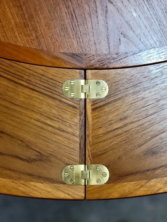 Image 1 of Dyrlund Flip Flap Lotus dining table in teak Denmark 1960