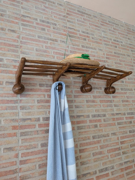 Appendiabiti antico, Legno, Marrone (foto 2 di 7)