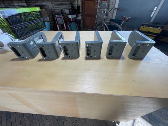 Image 1 of 6x Aplique de pared Ing. Castaldi BIL – diseño industrial – convertido a LED