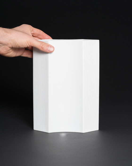 Image 1 of Vintage ROSENTHAL Sami Wirkkala Duitse bisque porseleinen vaas en kandelaars